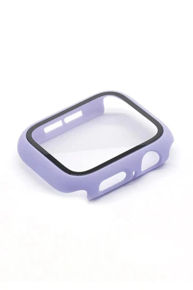 TNR Apple Watch 38mm Camlı Kasa Ekran Koruyucu - Lila