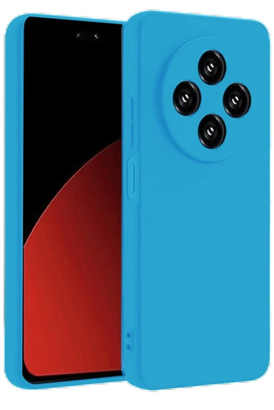 TNR Xiaomi Redmi 14C Kılıf Nano içi Kadife Silikon - Mavi