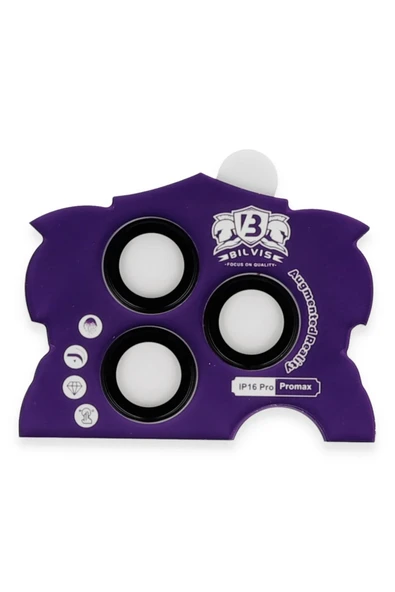 TNR iPhone 16 Pro Max Bilvis Titan Kamera Lens - Siyah - 2