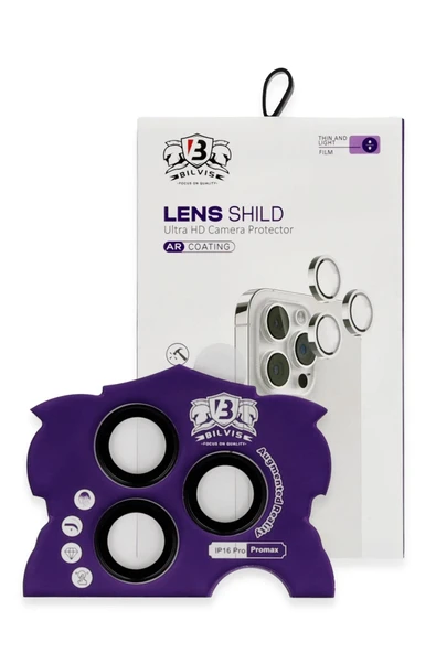 TNR iPhone 16 Pro Max Bilvis Titan Kamera Lens - Siyah