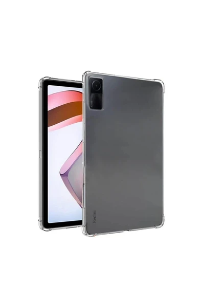 TNR Xiaomi Redmi Pad SE 4G Kılıf Anti Shock Tablet Silikon - Şeffaf