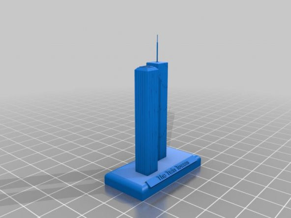 9/11 Twin Towers Anıtı Plastik Aparat - 2