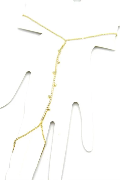 LitaeTrend Taşlı Şahmeran - Altın - Resim 2