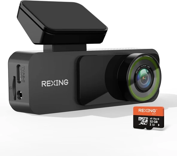 REXING V1 LITE 2K WIFI ARAC KAMERASI + 32GB SD KAR - 2