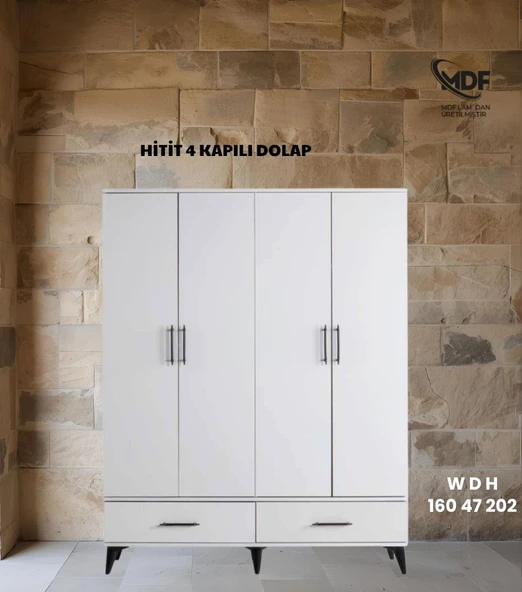 ÇakırGrup HİTİT 4 KAPILI DOLAP / GARDOLAP ürün görseli