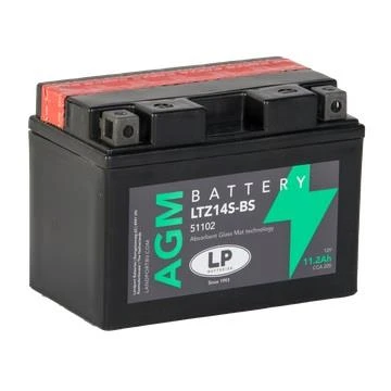 LP LTZ14S-BS (YTZ14S-BS) AGM AKÜ 12V 11.2A CCA 220/L:150 /W:88 /H:110 - 6