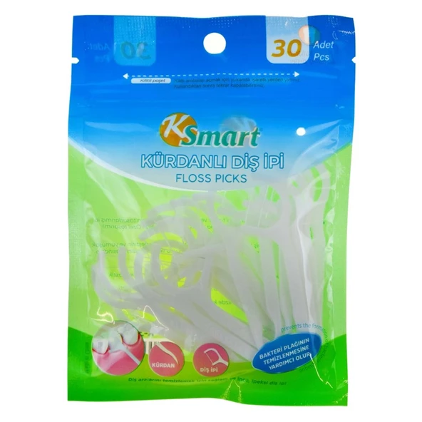 K-Smart 30'lu Kürdanlı Diş İpi ürün görseli