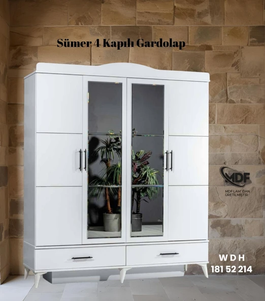 SÜMER 4 KAPILI DOLAP / GARDOLAP ürün görseli