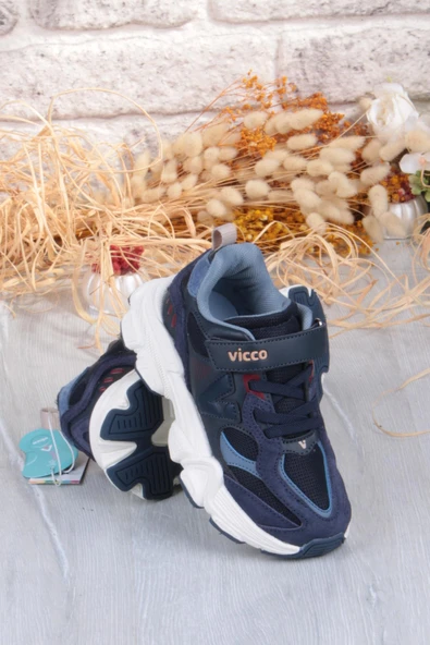 Vicco 346.F25K.200 Wild Lacivert Sneaker Erkek Çocuk Ayakkabı - Resim 4