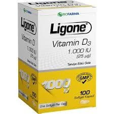 Ligone Vitamin D3 1000 IU Softgel 100 Kapsül ürün görseli