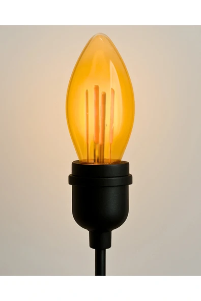 Buji Tasarım E14 Rustik Ampul Vintage Amber (5W - 400 Lümen)-(KIRILMAZ PLASTİK GÖVDE) - 2