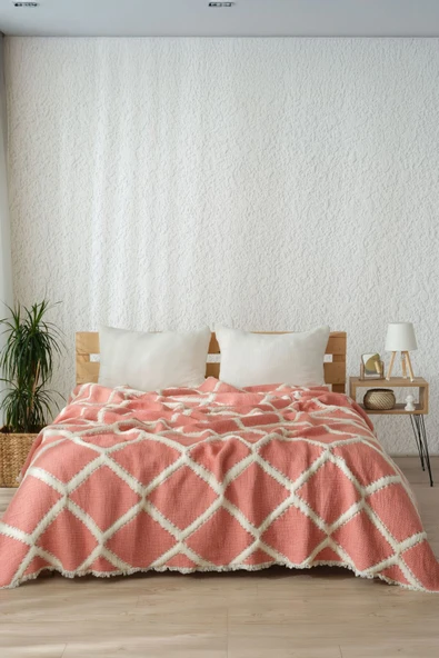 Rayme Textile Müslin 7 Katlı Baklava Desenli (JAKARLI) Yorgan Çift Kişilik 240x260cm - 1