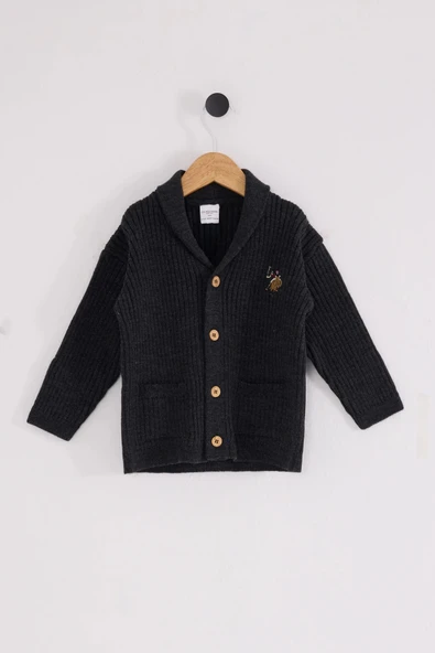 U.s. Polo Assn Bebek Hırka Usb2608 Antrasit Melanj