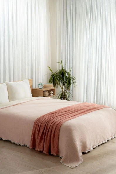 Rayme Textile Premium Müslin Yorgan 240x260 cm 100% Pamuk, Türkiye Üretimi, Hafif ve Nefes Alabilen - Resim 3