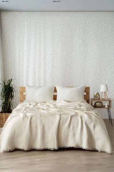 Rayme Textile Premium Müslin Yorgan 240x260 cm 100% Pamuk, Türkiye Üretimi, Hafif ve Nefes Alabilen - Resim 2