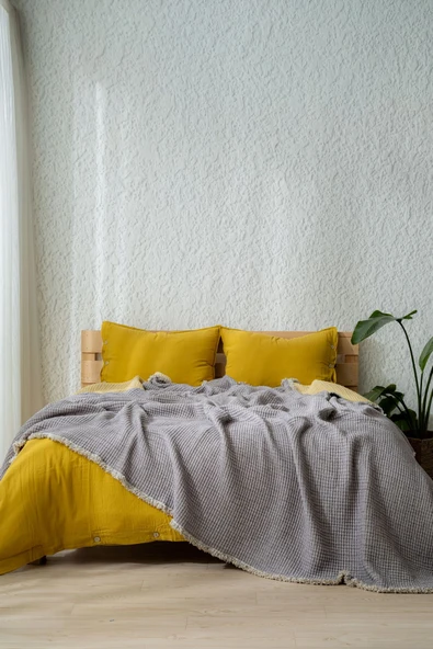 Rayme Textile Müslin 7 Katlı Lira Serisi Yorgan Çift Kişilik 240x260cm (Çift Taraflı) - Resim 2