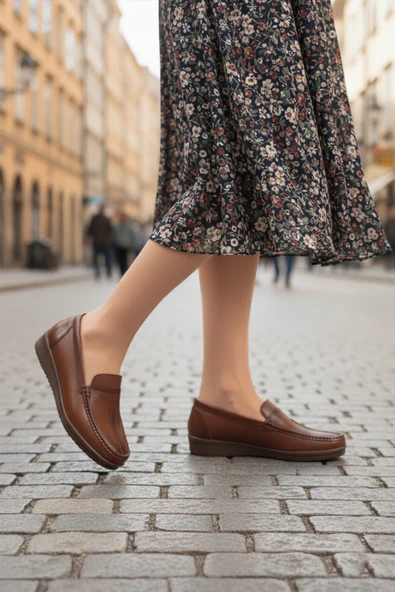 Aspor Taba Anatomik Kadın Casual Ayakkabı - 3