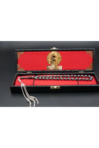 firüzeli damla işleme gümüş oltutaşı tesbih st0008 ürün görseli 1