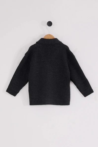 U.s. Polo Assn Bebek Hırka Usb2608 Antrasit Melanj - 3