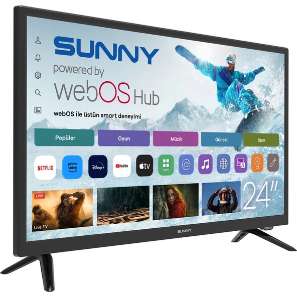 Sunny SN24LEDl262-S 24'' 60 Ekran Uydu Alıcılı HD Ready webOS Smart LED TV - 2