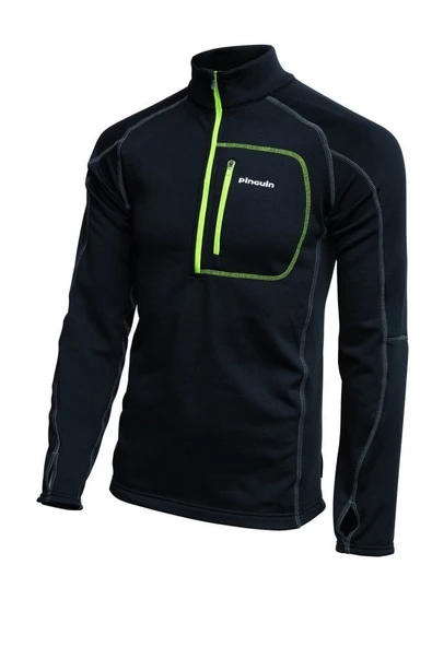 PINGUIN POWER MEN HALF ZIP SIYAH - Resim 7
