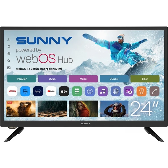 Sunny SN24LEDl262-S 24'' 60 Ekran Uydu Alıcılı HD Ready webOS Smart LED TV