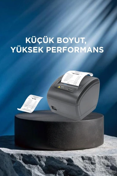 Torima TRP-838X Siyah Termal Adisyon,Fiş,Barkod,Adres,Posta Etiketi,Pazaryerleri İle Uyumlu Yazıcı - 3