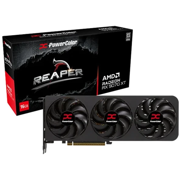 PowerColor Reaper RX9070XT 16G-A 16GB 256Bit GDDR6 Ekran Kartı ürün görseli 1