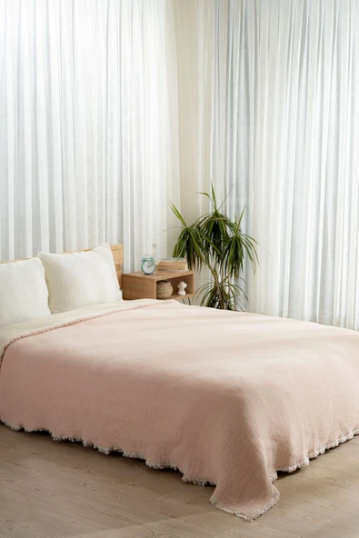 Rayme Textile Premium Müslin Yorgan 240x260 cm 100% Pamuk, Türkiye Üretimi, Hafif ve Nefes Alabilen - Resim 5