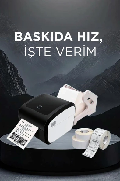 Torima TLP-423X Siyah Direk Termal Adisyon,Fiş,Barkod,Adres,Etiket,Pazaryerleri İle Uyumlu Yazıcı - Resim 4