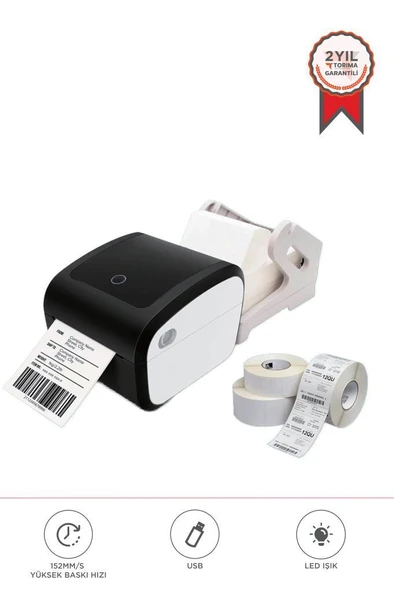 Torima TLP-423X Siyah Direk Termal Adisyon,Fiş,Barkod,Adres,Etiket,Pazaryerleri İle Uyumlu Yazıcı ürün görseli