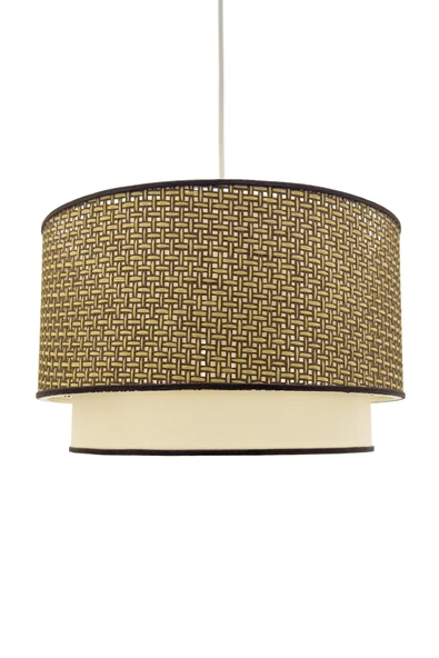 Vivido Home Hasır Örgü İp Şeritli Krem-Kahve Avize - 3