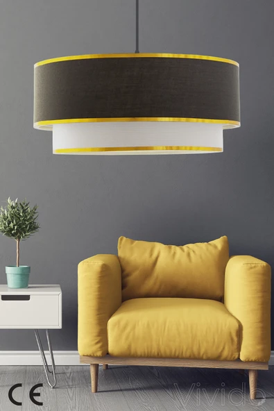 Vivido Home Antrasit Vivid Tekli Avize - Resim 2