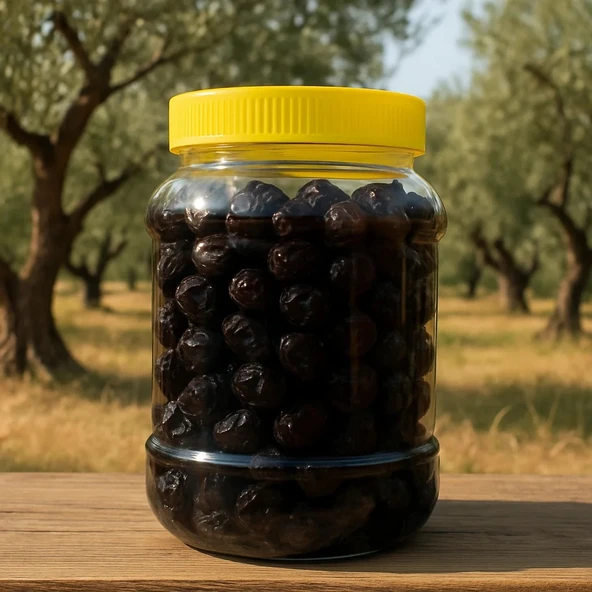 1 KG Siyah Çuval(Taş Baskı) Zeytin (Edremit - 1 Numara) ürün görseli 1