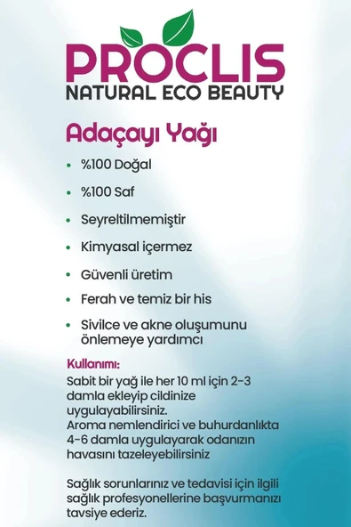 PROCLİS Adaçayı Yağı, %100 Doğal Uçucu Yağ, Sage Oil 3'lü Set 10 ml - 5