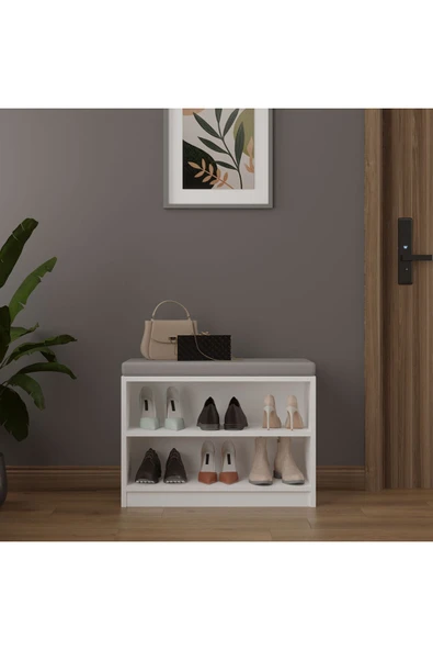 PUFLU AYAKKABILIK  BEYAZ ürün görseli