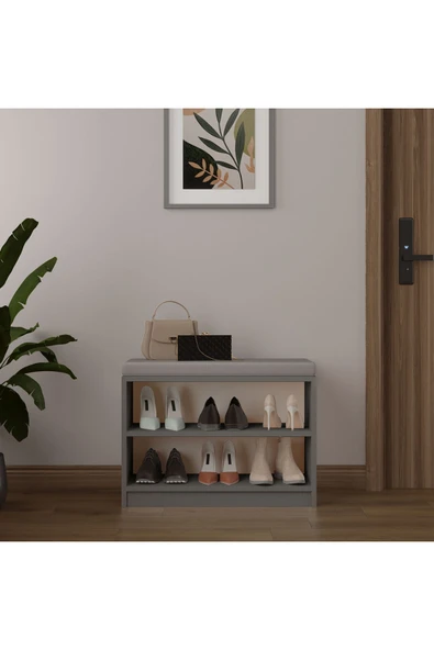 PUFLU AYAKKABILIK  KÜL GRİ ürün görseli