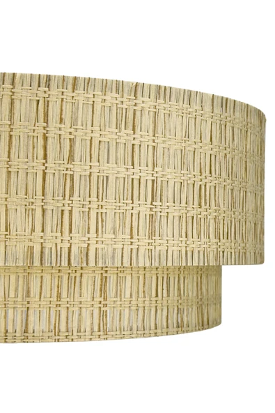 Vivido Home Sera Doğal Hasır Çift Katlı Sarkıt Avize - Resim 2