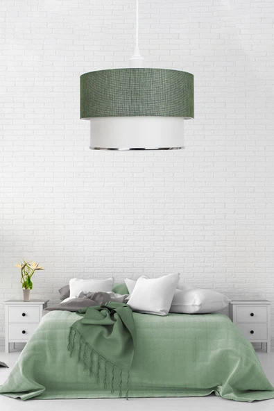 Vivido Abajur Yeşil Deko Tekli Sarkıt Avize