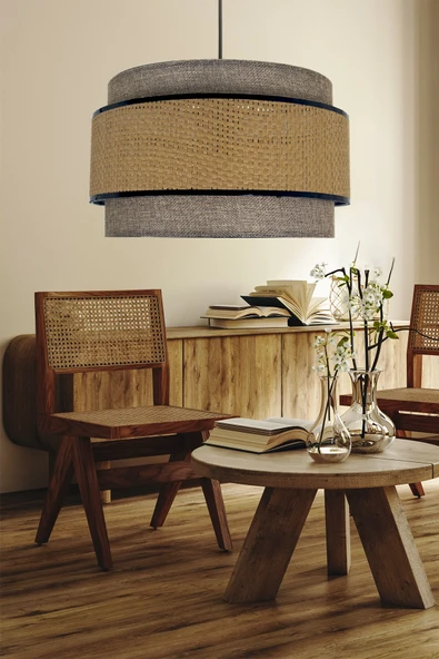 Vivido Home Hazeran Rattan Dopia Kumbeji Avize ürün görseli