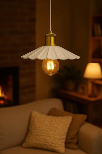 Vivido Home Metal Alven Beyaz Avize, Sarkıt ürün görseli