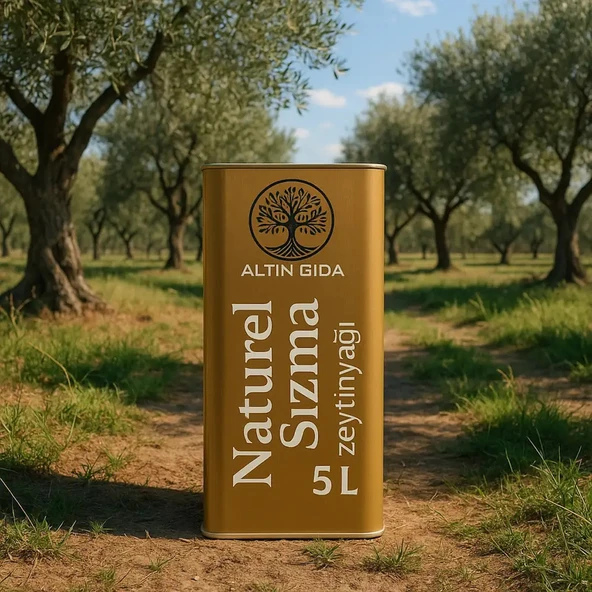 5 Litre Zeytinyağı (Erken Hasat - Naturel Sızma - Edremit Cinsi)