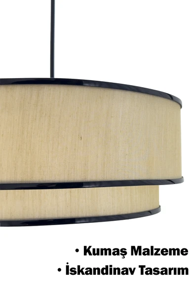 Vivido Home Krem Rustic Sarkıt Avize - Resim 2