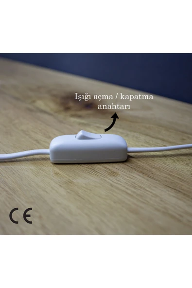 Vivido Home Beyaz Elegant İkili Abajur - Resim 4