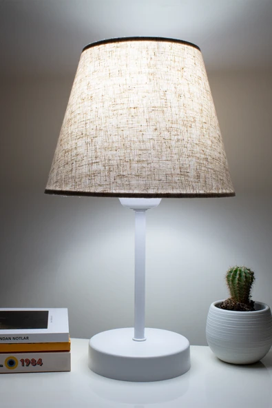 Vivido Home Dora Modern Beyaz Ayaklı Abajur ürün görseli