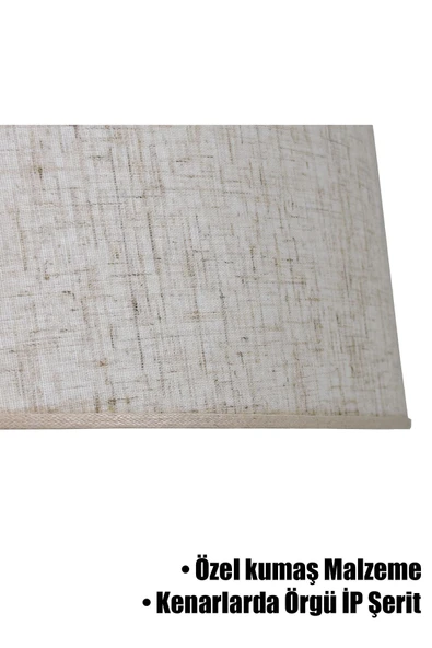 Vivido Abajur Dora Örgü İp Şeritli Lambader Şapkası - 2