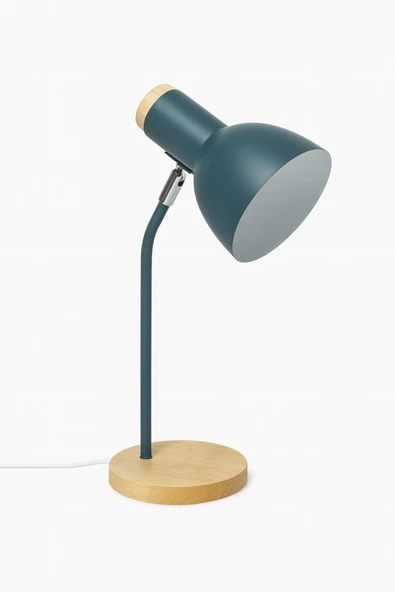 Vivido Home Ahşap Nordic Derin Yeşil Masa Lambası - Resim 3