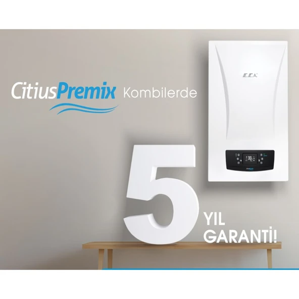 E.C.A Eca Citius Premix 24KW Erp Yoğuşmalı Hermetik Kombi+Baca Kiti - 2