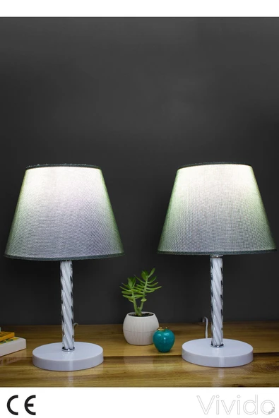 Vivido Home Yeşil Elegant İkili Abajur ürün görseli
