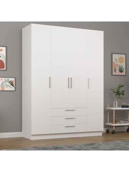 4 Kapaklı Gardırop 160cm  BEYAZ ürün görseli